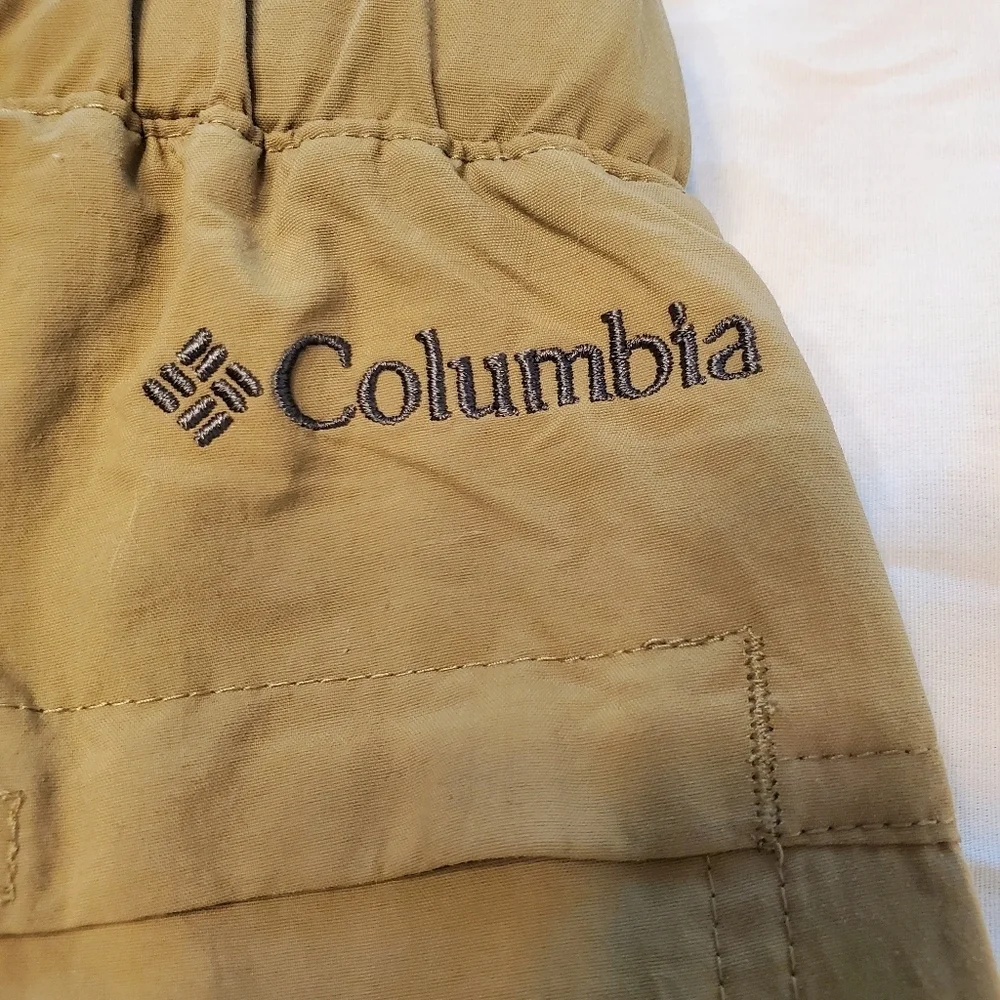 Columbia GRT Pants Men's Size 32Lx30 Belted Cargo Outdoor Relaxed Nylon Khaki